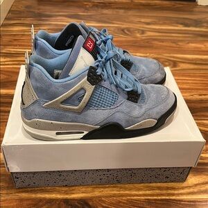 Air Jordan 4 Retro, University Blue, Men’s 10